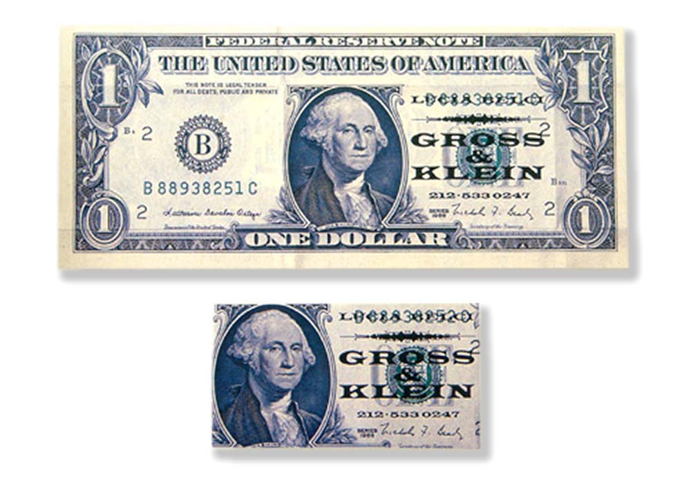 sagmeister dollar bill card