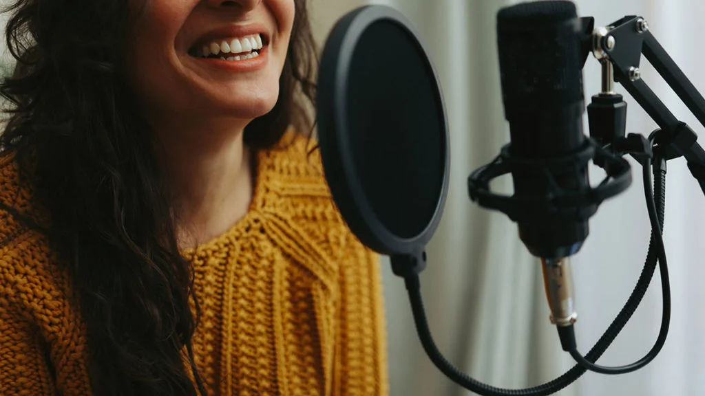 woman voiceover for video production